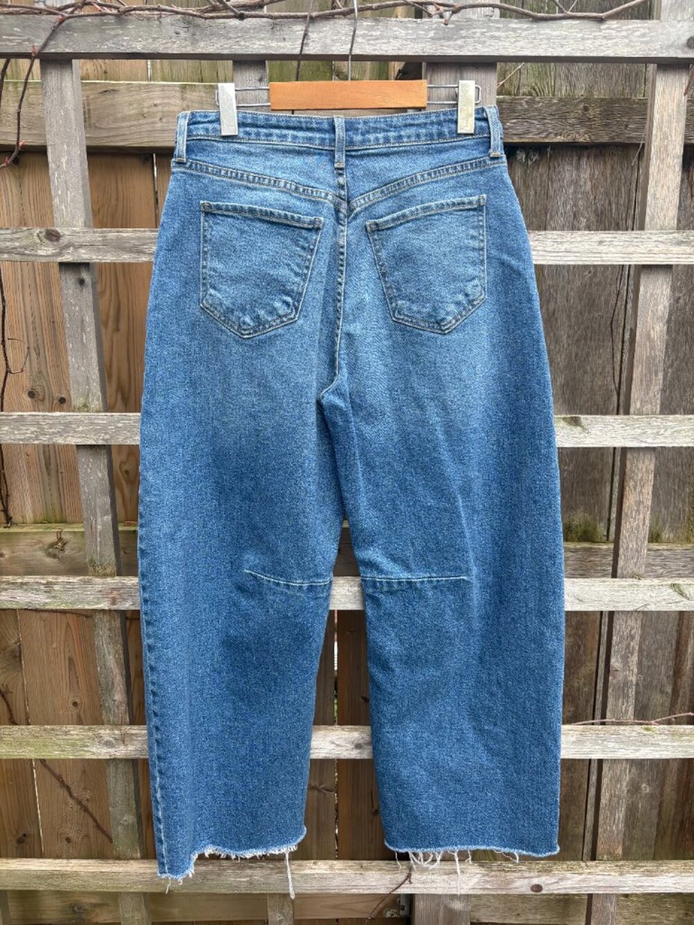 Just Black Denim Seamed Barrel Jean - Picture 4 of 4